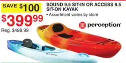 Dunham's Sports SOUND 9.5 SIT-IN OR ACCESS 9.5 SIT-ON KAYAK offer