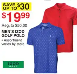 Dunham's Sports MEN'S IZOD GOLF POLO offer
