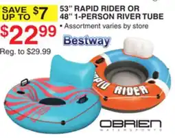 Dunham's Sports 53 RAPID RIDER OR 48 1-PERSON RIVER TUBE offer