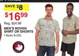 Dunham's Sports MEN'S WOVEN SHIRT OR SHORTS offer