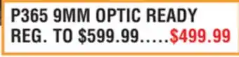 Dunham's Sports P365 9MM OPTIC READY offer