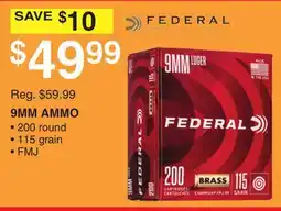 Dunham's Sports 9MM AMMO offer