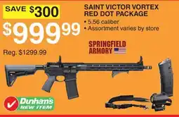 Dunham's Sports SAINT VICTOR VORTEX RED DOT PACKAGE offer