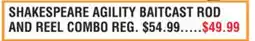 Dunham's Sports SHAKESPEARE AGILITY BAITCAST ROD AND REEL COMBO offer