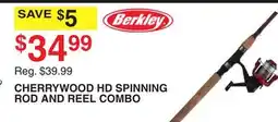 Dunham's Sports CHERRYWOOD HD SPINNING ROD AND REEL COMBO offer