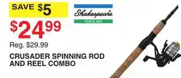 Dunham's Sports CRUSADER SPINNING ROD AND REEL COMBO offer