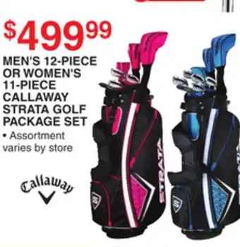 Dunham's Sports MEN'S 12-PIECE OR WOMEN'S 11-PIECE CALLAWAY STRATA GOLF PACKAGE SET offer