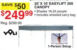 Dunham's Sports 20' X 10' EASYLIFT 200 CANOPY offer