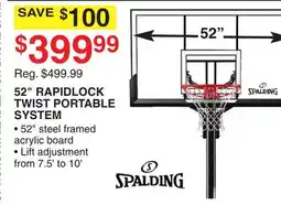 Dunham's Sports 52 RAPIDLOCK TWIST PORTABLE SYSTEM offer