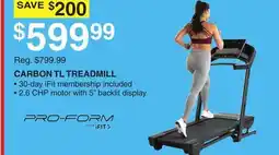 Dunham's Sports PRO-FORM CARBON TL TREADMILL offer