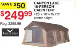 Dunham's Sports CANYON LAKE 10-PERSON CABIN TENT offer