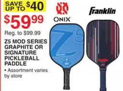 Dunham's Sports Z5 MOD SERIES GRAPHITE OR SIGNATURE PICKLEBALL PADDLE offer