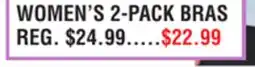 Dunham's Sports WOMEN'S 2-PACK BRAS offer