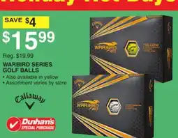 Dunham's Sports WARBIRD SERIES GOLF BALLS offer
