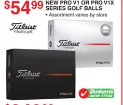 Dunham's Sports PRO V1 OR PRO V1X SERIES GOLF BALLS offer