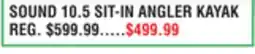 Dunham's Sports SOUND 10.5 SIT-IN ANGLER KAYAK offer