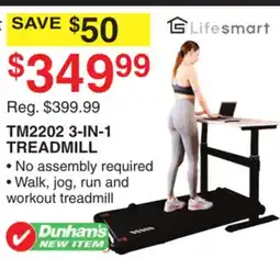 Dunham's Sports TM2202 3-IN-1 TREADMILL offer