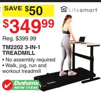 Dunham's Sports TM2202 3-IN-1 TREADMILL offer