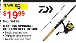 Dunham's Sports D-SHOCK SPINNING ROD AND REEL COMBO offer