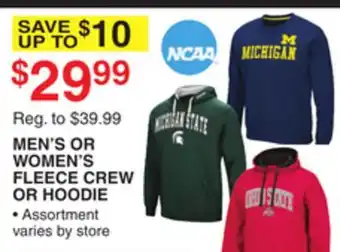 Dunham's Sports MEN'S OR WOMEN'S FLEECE CREW OR HOODIE offer