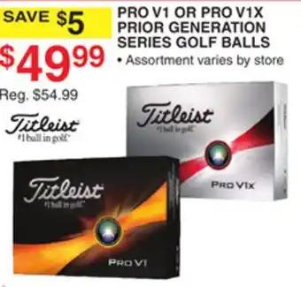Dunham's Sports PRIOR GENERATION SERIES GOLF BALLS offer