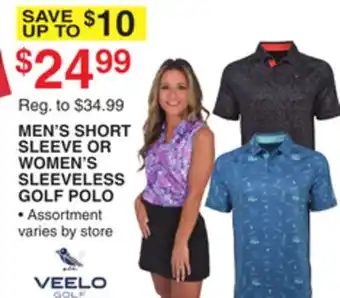 Dunham's Sports MEN'S SHORT SLEEVE OR WOMEN'S SLEEVELESS GOLF POLO offer