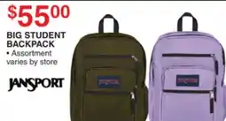 Dunham's Sports JANSPORT BIG STUDENT BACKPACK offer