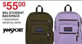 Dunham's Sports JANSPORT BIG STUDENT BACKPACK offer