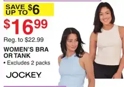 Dunham's Sports JOCKEY WOMEN'S BRA OR TANK offer