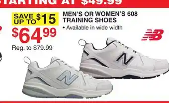 Dunham's Sports MEN'S OR WOMEN'S 608 TRAINING SHOES offer