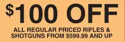 Dunham's Sports ALL REGULAR PRICED RIFLES & SHOTGUNS offer