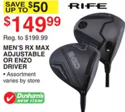 Dunham's Sports MEN'S RX MAX ADJUSTABLE OR ENZO DRIVER offer