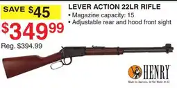 Dunham's Sports LEVER ACTION 22LR RIFLE offer