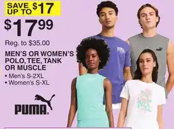 Dunham's Sports MEN'S OR WOMEN'S POLO, TEE, TANK OR MUSCLE offer