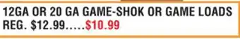 Dunham's Sports 12GA OR 20 GA GAME-SHOK OR GAME LOADS offer