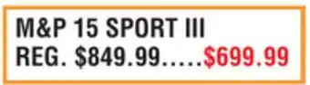 Dunham's Sports M&P 15 SPORT III offer