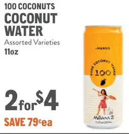 New Seasons Market 100 COCONUTS coconut water offer