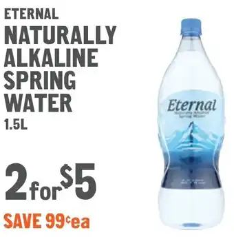 New Seasons Market Eternal naturally alkaline spring water offer
