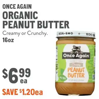 New Seasons Market Once again organic peanut butter offer