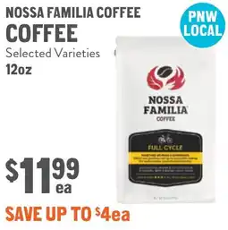 New Seasons Market Nossa familia coffee offer