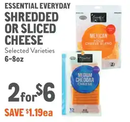 New Seasons Market Essential everyday shredded or sliced cheese offer