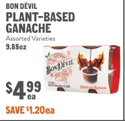 New Seasons Market Bon dévil plant-based ganache offer