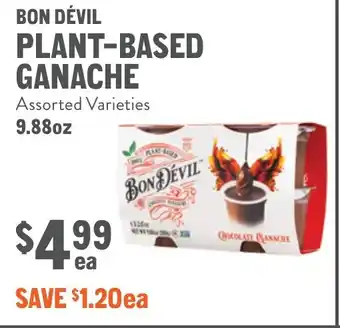 New Seasons Market Bon dévil plant-based ganache offer