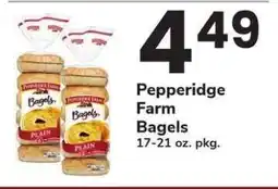 Safeway Pepperidge Farm Bagels offer