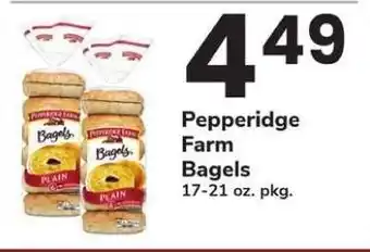 Safeway Pepperidge Farm Bagels offer