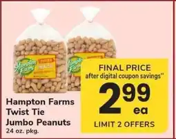 Safeway Hampton Farms Twist Tie Jumbo Peanuts offer