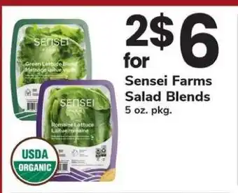 Safeway Sensei Farms Salad Blends offer