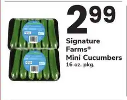 Safeway Signature Farms Mini Cucumbers offer