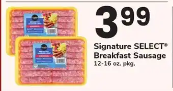 Safeway Signature Select Breakfast Sausage offer