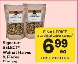 Safeway Signature SELECT Walnut Halves & Pieces offer